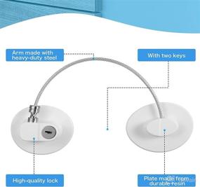 img 1 attached to Secure Your Refrigerator and More with Hotop 8-Piece Refrigerator Lock Set – Child Safety Cabinet Locks Included!