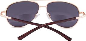 img 2 attached to Классические бифокальные солнцезащитные очки унисекс для чтения - защита EYEGUARD UV400, очки для чтения на открытом воздухе для мужчин и женщин 1,75