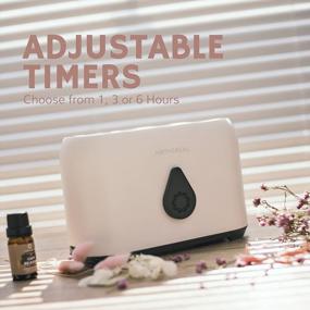 img 1 attached to Airthereal Flame Diffuser With Remote Control - Aroma Essential Oil Diffuser And Ultrasonic Cool Mist Flame Humidifier - Timer, Adjustable Mist Mode, LED Lighting Effect (White)