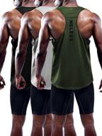 🏃 optimal active performance: neleus sleeveless men's workout athletic running clothing logo