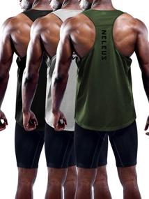 img 4 attached to 🏃 Optimal Active Performance: Neleus Sleeveless Men's Workout Athletic Running Clothing