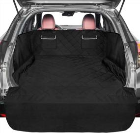 img 4 attached to Water-Resistant SUV Pet Cargo Cover With Flap Protector By Packism - Large Dog Seat Cover With Bumper Flap For Universal Fit - Black