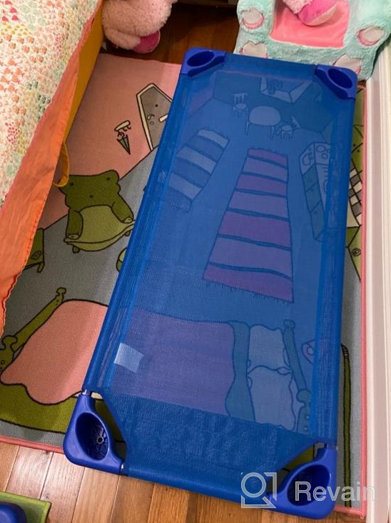 img 1 attached to Get Your Child'S Snooze On With Sprogs Heavy Duty Stackable Daycare Cots - Blue (Pack Of 6) review by Gabriel Day