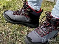 img 1 attached to SilentCare Waterproof Men's Hiking Boots: Lightweight, Non-Slip Mid-Rise Outdoor Shoes for Work, Trekking, Mountaineering & Winter Ankle Support review by Joseph Hernandez