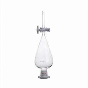 img 4 attached to LabZhang 125Ml Heavy Wall Glass Separatory Funnel With PTFE Stopcock And Conical Design