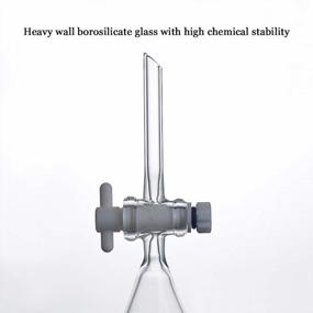 img 2 attached to LabZhang 125Ml Heavy Wall Glass Separatory Funnel With PTFE Stopcock And Conical Design
