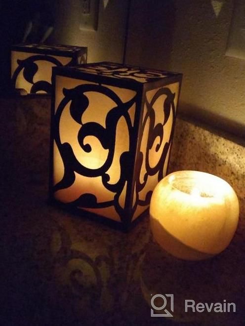img 1 attached to Tranquil Aurora Home Décor - CraftsOfEgypt Single Alabaster Candle Holder review by Daniel Ogbebor