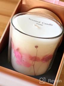 img 5 attached to Amour (Rose) Luxury Handmade Aromatherapy Candle - Infused With Real Flowers And 100% Essential Oils For Bath Or Meditation - Made With Natural Soy Wax For A Premium Experience By MyHomeBody