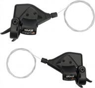 7-speed mountain bike trigger shifter - liteone bicycle gear shift lever set for mtb, bmx, road, and folding bikes - compatible with cable systems - left and right 1 pair logo
