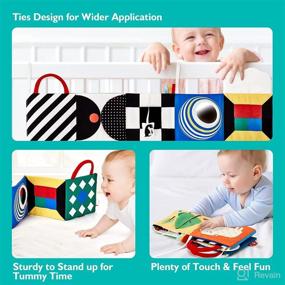 img 2 attached to 📚 High Contrast Folding Crinkle Books for Baby's Developmental Stimulation - 0-6 Months Age Appropriate Infant Toys
