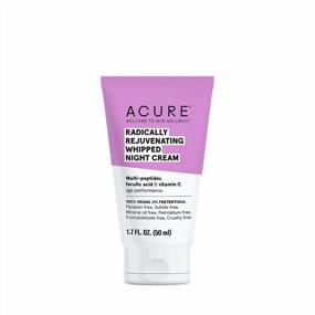 img 3 attached to Acure Vegan Rejuvenating Skin Care Kit With Cleansing Cream, Night Cream, Eye Cream And Niacinamide Serum - Age Performance Formula For Youthful Skin