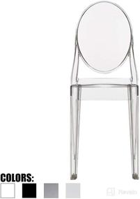 img 1 attached to 👻 2xhome - Victoria Style Clear Acrylic Ghost Side Chair - Transparent Modern Chair