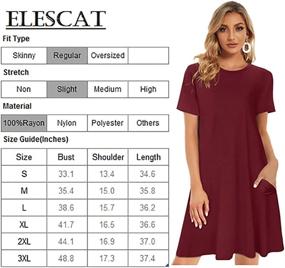 img 1 attached to Elescat Dresses Sleeveless Sundress Pockets Women's Clothing in Dresses