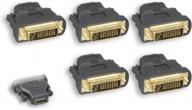dvi male to hdmi female adapter 5 pack (zpk044si-05) by cablelera logo