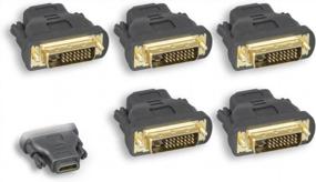 img 3 attached to DVI Male To HDMI Female Adapter 5 Pack (ZPK044SI-05) By Cablelera