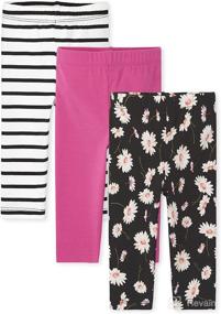 img 4 attached to 👧 Baby and Toddler Girls Capri Leggings by The Children's Place