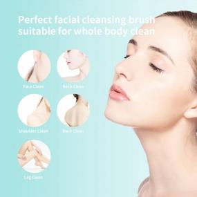 img 1 attached to MALKERT Facial Cleansing Brush With 5 Brush Heads, 3 Modes Skin Care Brush Device, Electric Rechargeable Waterproof Face Spin Brush, Massager For Deep Cleansing And Scrubbing, Exfoliating