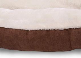 img 1 attached to 🐾 40 x 30 Plush Rectangle Pet Bed with Long Rich Design, Non-Slip Bottom - Happycare Textiles