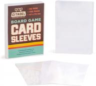 100 pack euro mini board game sleeves 47mm x 70 mm card protector for european style games compatible with popular brands logo