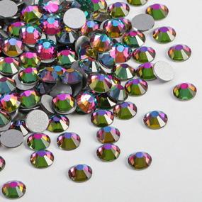img 3 attached to SS20 4.6-4.8Mm Green Volcano Flat Back Crystal Rhinestones Round Gems Beadsland 1440Pcs