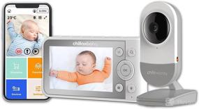 img 4 attached to 👶 ChillaxBaby DM640: WiFi Baby Monitor with Camera & Control Unit, 4.3" Screen, HD Camera, Privacy Protection, WiFi Remote Streaming, 2-Way Audio, Night Vision - Powered by 5GenCare