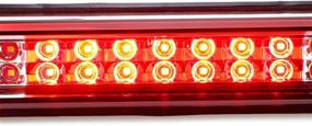 img 1 attached to Высокая лампа тормозного света LED для Chevy / GMC C1500 C2500 K1500 K2500 Silverado Blazer 1988-1999 - хромированная крышка с красным объективом