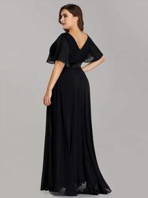 img 3 attached to Stunning Plus-Size Double V-Neck Maxi Dress For Formal Events - Ever-Pretty 09890