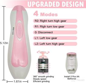 img 1 attached to Trimmer Electric Grinding Grooming Fingernails