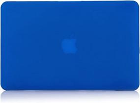 img 2 attached to Тонкий жесткий защитный чехол и чехол для клавиатуры для MacBook Air 11 (A1370/A1465) - чехол RUBAN, совместимый с темно-синим цветом