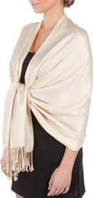 img 4 attached to 🧣 Stylish Women's Accessories: Shop Sakkas Large Silky Pashmina Colors via Scarves & Wraps