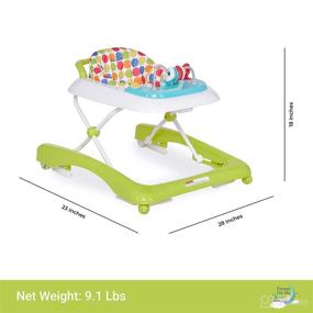 img 2 attached to 🌈 Discover the Dream On Me Tiny Toes Walker in Refreshing Green - Promote Safe & Fun Mobility for Your Little One!