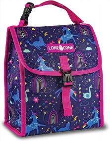img 4 attached to Kids' Insulated Lunchbag - Unicorn Dreams Pattern, Perfect For Boys & Girls!