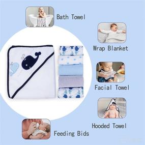 img 1 attached to Hooded Absorbent Washcloth Toddler Perfect