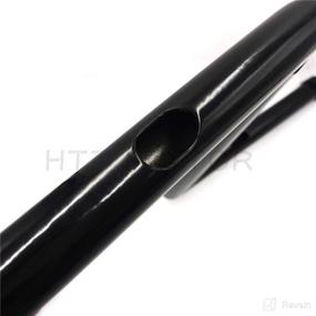 img 1 attached to HTTMT HB08-BK Black Handlebar: High-strength 25mm Diameter Steel Tubing | Compatible with Most Harley Models or Custom Applications | Internal Wiring Compatible