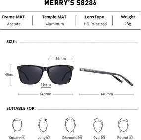 img 2 attached to 🕶️ Top-Quality MERRYS Polarized Aluminum Sunglasses: Perfect Vintage Men's Accessories