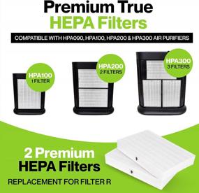 img 3 attached to Efficient Air Purification With Durabasics 2 Pack Of HEPA Filters Compatible With Honeywell Brands - The Ultimate Replacement Solution