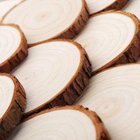 img 3 attached to 30-Piece Set Of Fuyit Unfinished Wood Slices: 2.8-3.1 Inches, Natural Tree Circles With Bark, Undrilled For Art Projects, Painting, Christmas Ornaments, And DIY Crafts