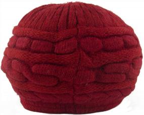 img 1 attached to Muryobao Women'S Winter Warm Hat Crochet Slouchy Beanie Knitted Caps With Visor