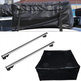 img 4 attached to Aero Aluminum Cross Bar Roof Rack Bag For Jeep Cherokee 2014-2020 - OE Style Top Rail Luggage Carrier