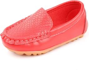 img 4 attached to Femizee Toddler Loafers Moccasin Wedding Boys' Shoes ~ Loafers