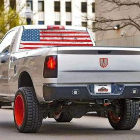 img 2 attached to XPLORE OFFROAD - American Flag Window Decal For Pickup Trucks Exterior Accessories