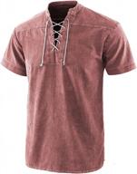 мужская винтажная рубашка henley tie dye с вырезом на шнуровке в стиле хиппи логотип