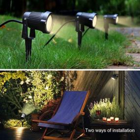 img 1 attached to ZUCKEO Low Voltage Landscape Lights LED Outdoor Landscape Lighting Kit With Transformer 5W 12V Waterproof Electric Garden Lights Pathway Walls Trees Flags Warm White Portforlio Spotlights(10 Pack )