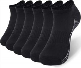 img 4 attached to Unisex Super Soft Bamboo Socks - Cushioned Comfort & Moisture Wicking For Workouts | 1/3/6 Pairs