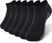 unisex super soft bamboo socks - cushioned comfort & moisture wicking for workouts | 1/3/6 pairs logo