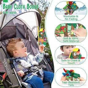 img 2 attached to 📚 Ultimate Sensory Experience: Best Infant Soft Books for Babies 0-6 Months, 6-12 Months, and 1-3 Years - Perfect Stroller Toys and Gifts for Boys & Girls!