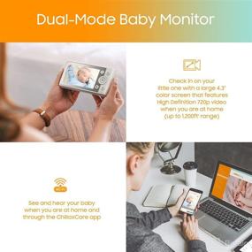 img 1 attached to 👶 ChillaxCare Giraffe Pro Smart Baby Monitor - WiFi Camera with 4.3" Color Screen, 1080P Video, Remote Access, Night Vision, 2-Way Audio