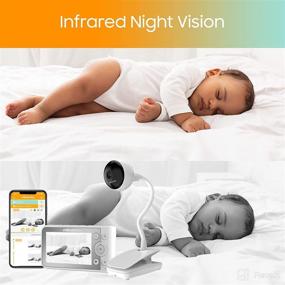 img 3 attached to 👶 ChillaxCare Giraffe Pro Smart Baby Monitor - WiFi Camera with 4.3" Color Screen, 1080P Video, Remote Access, Night Vision, 2-Way Audio