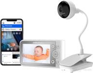 👶 chillaxcare giraffe pro smart baby monitor - wifi camera with 4.3" color screen, 1080p video, remote access, night vision, 2-way audio logo
