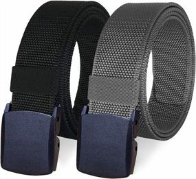 img 4 attached to WYuZe Military Tactical Webbing Men's Belts: Ultimate Outdoor Accessories